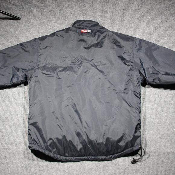 Active Sportswear Jacket Mens S Gray Fleece Warm Reversible Warm Casual Vintage - Picture 7 of 7